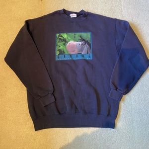 Vintage Disney Eeyore Crew Neck Sweatshirt